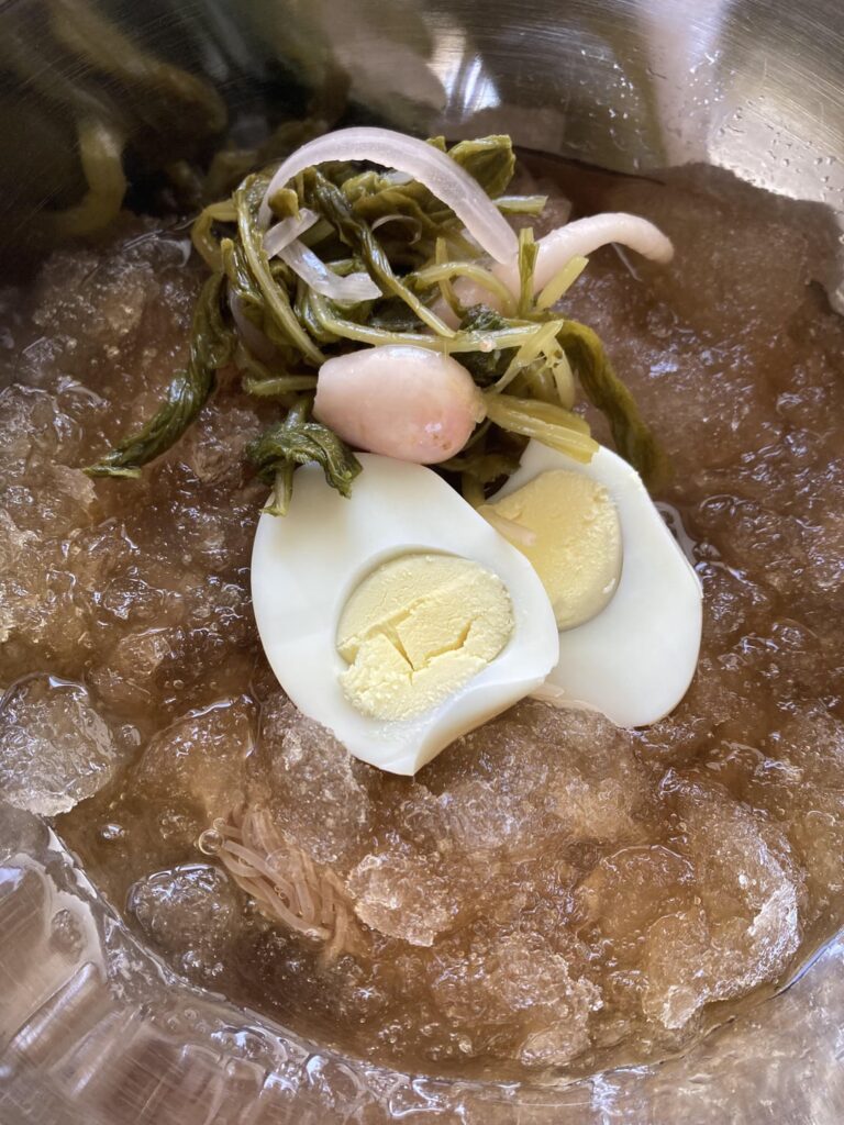 Three cold noodles during a two day heatwave