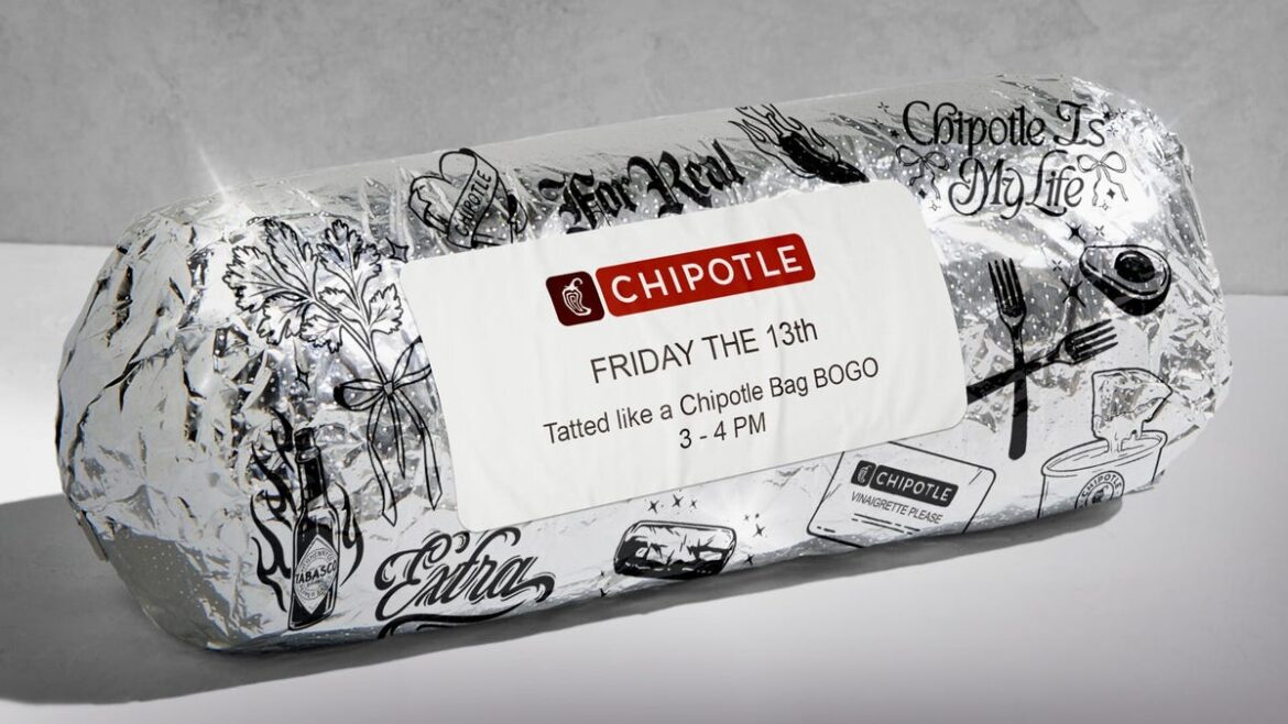 Chipotle offers Friday the 13th BOGO deal for tattooed customers