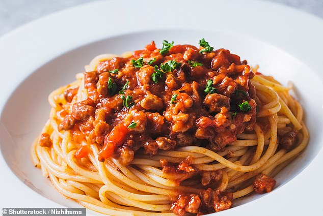 Italians 'simply don't eat' spaghetti Bolognese (above), says Ettore, instead eating Bolognese with other types of pasta