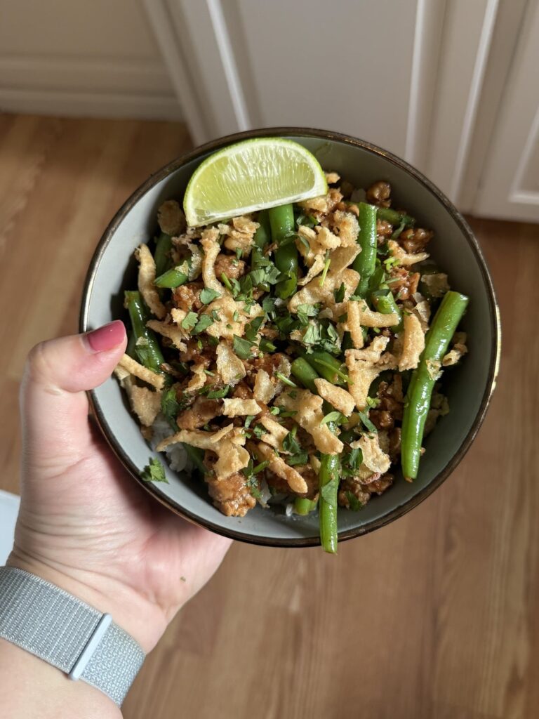 Sweet Chili Turkey & Green Beans Bowls