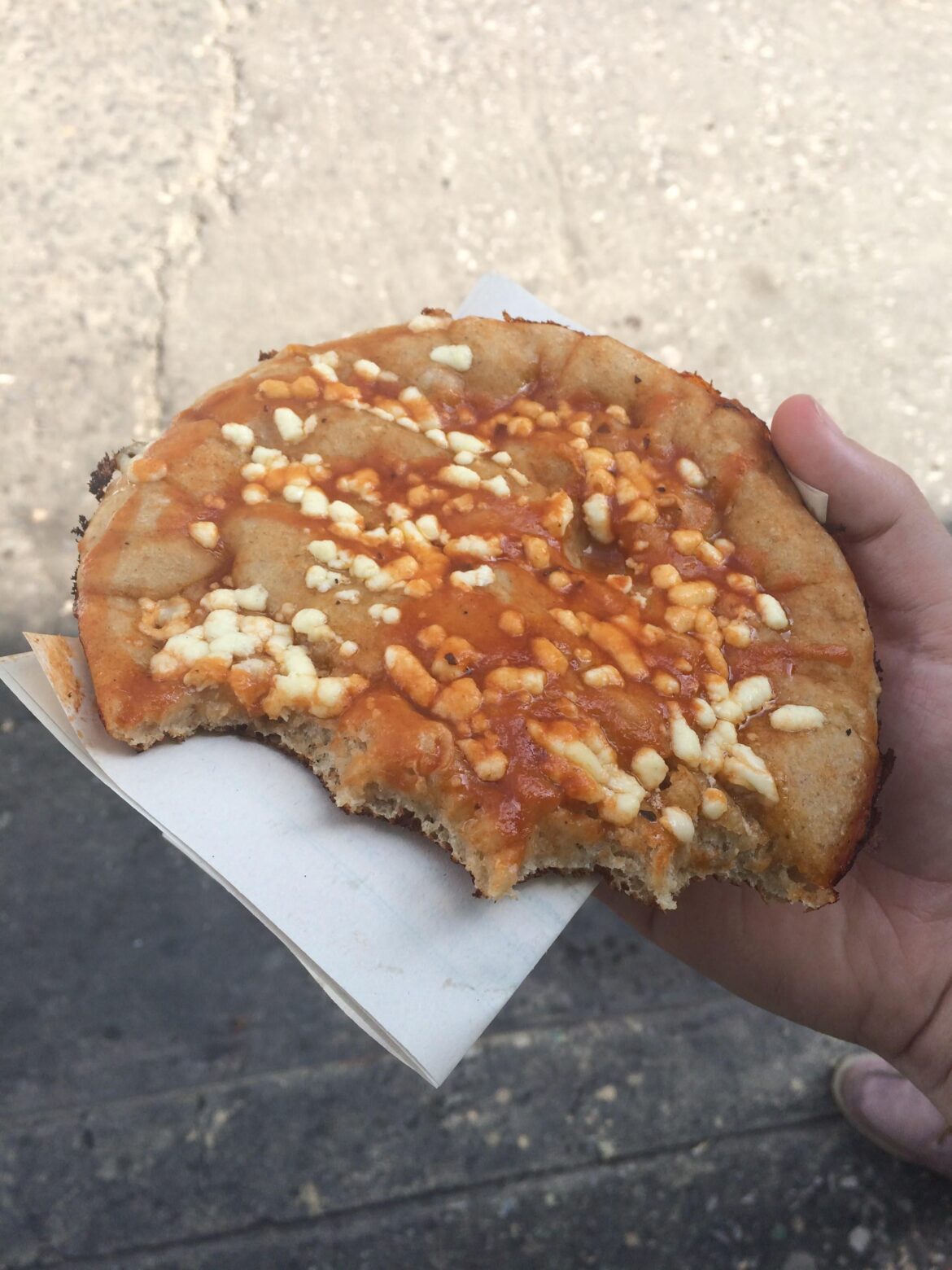 Santiago de Cuba street pizza from 2017