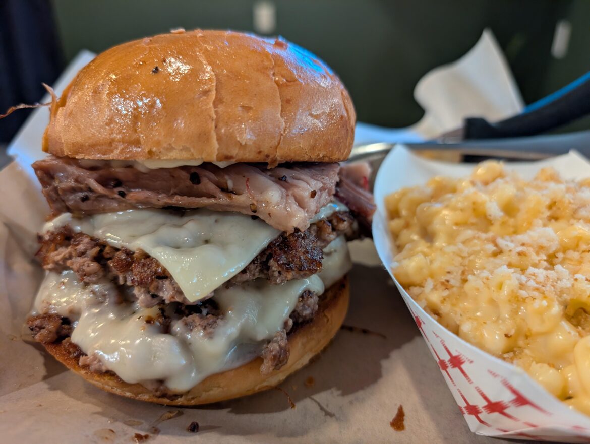 Lawless Burger at Lawless Barbecue; Portland OR