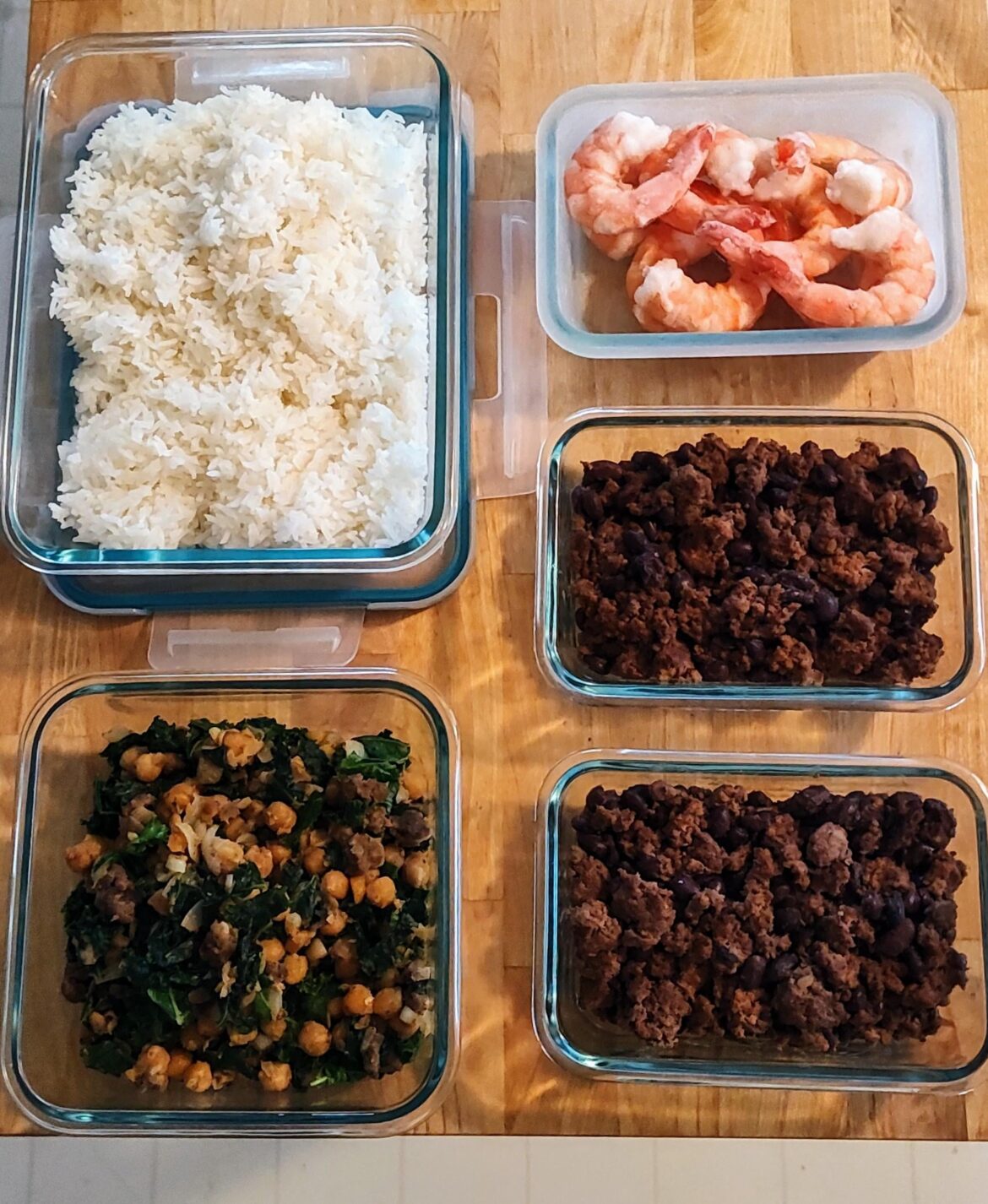 Hot weather is coming soon! I prepped some dinners for the week while it's still cool-ish.