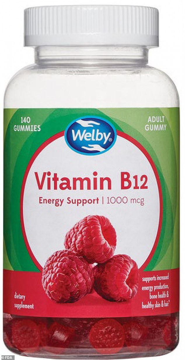 Recalled supplements from Welby are pictured above