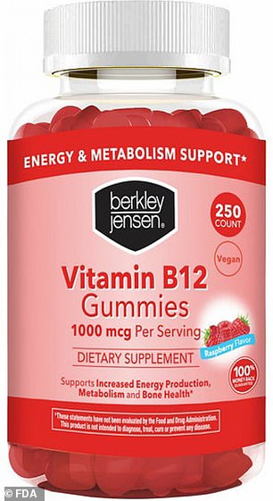 Recalled supplements from Berkley Jensen are pictured here