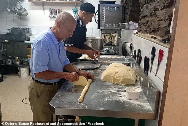 Sanso pictured in 2014 preparing homemade gnocchi for his Osteria Sanso Restaurant in the eastern Adelaide Hills