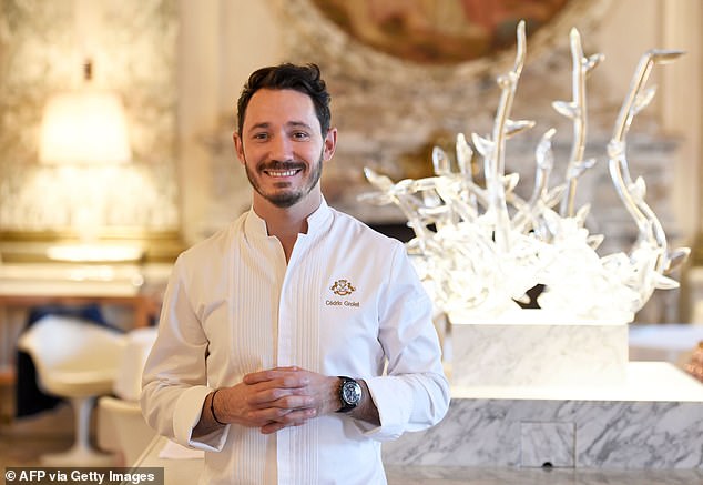 While for the all important wedding cake, which will be cut by the newlyweds, they have gone for famous French pastry chef Cédric Grolet (above), known for his theatrical creations