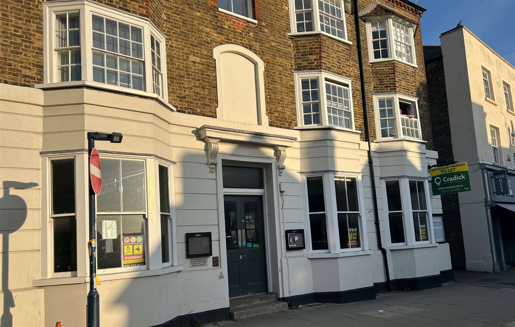 The former Prezzo in Whitstable High Street has been vacant since 2023