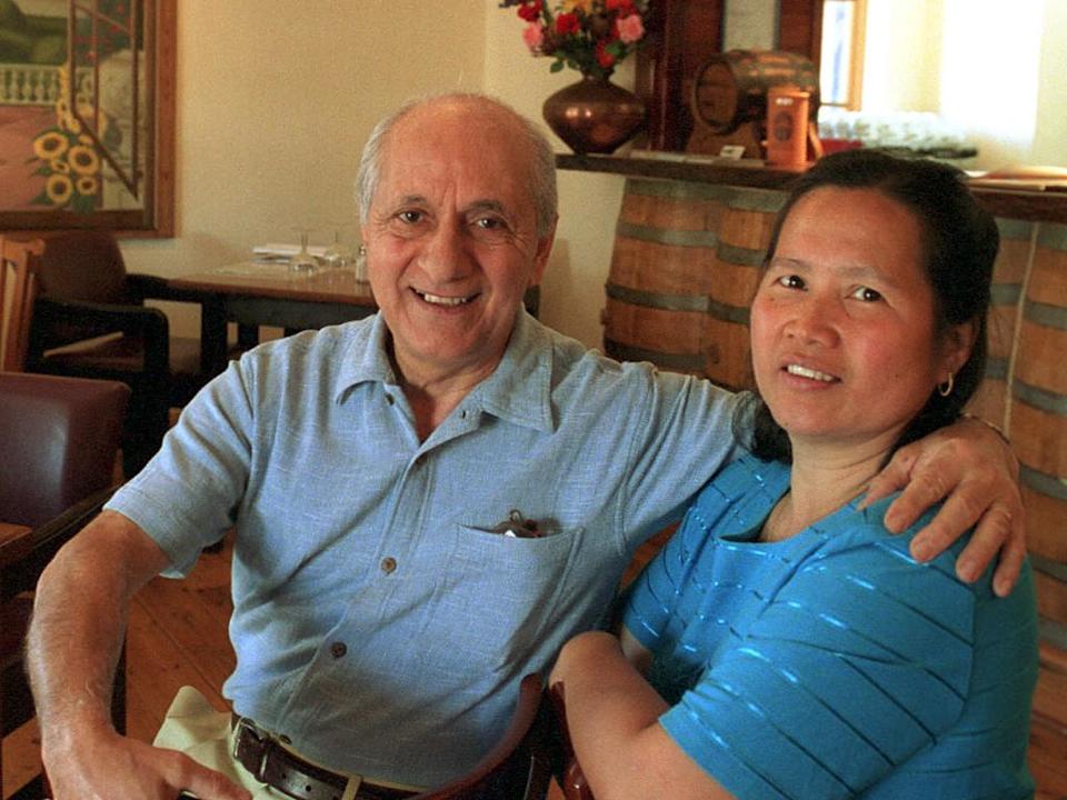 Restaurateurs Tony and Zeny Sanso in their restaurant Osteria Sanso in Kanmantoo.