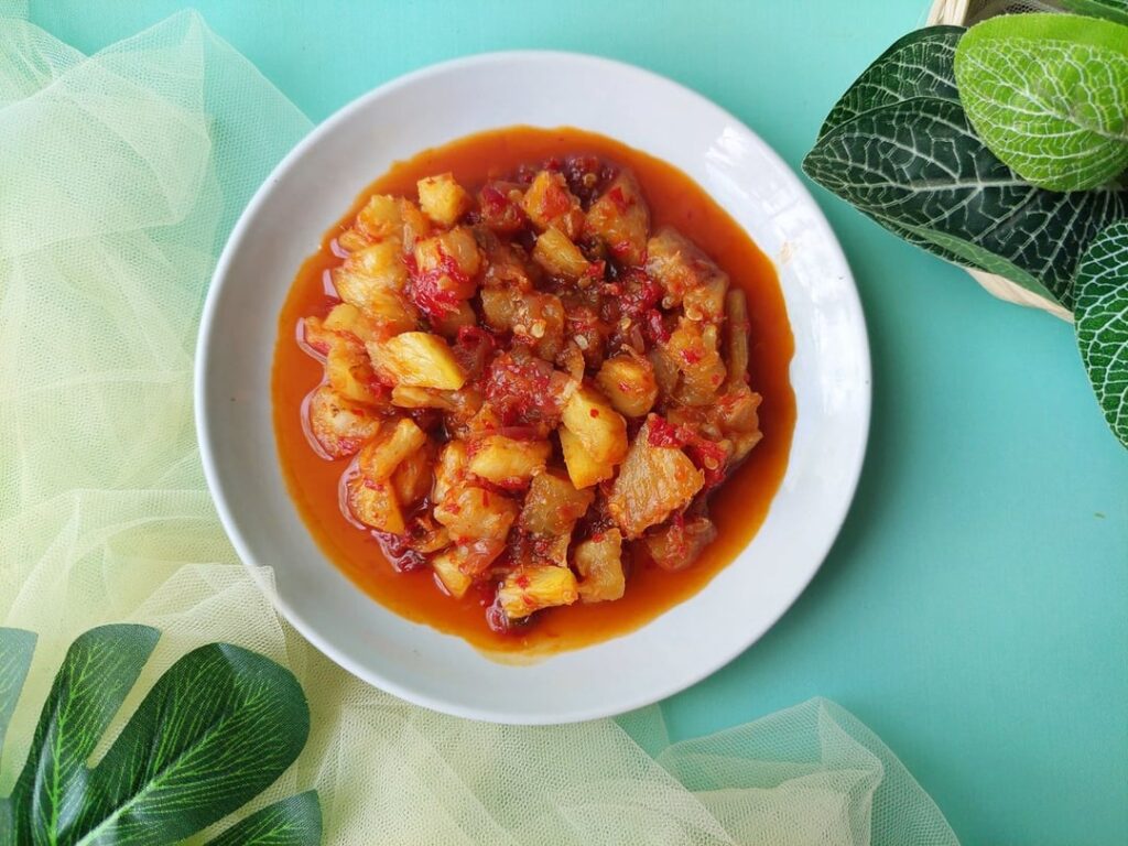 Traditional-Sambal-Pineapple-Typical-of-Palembang