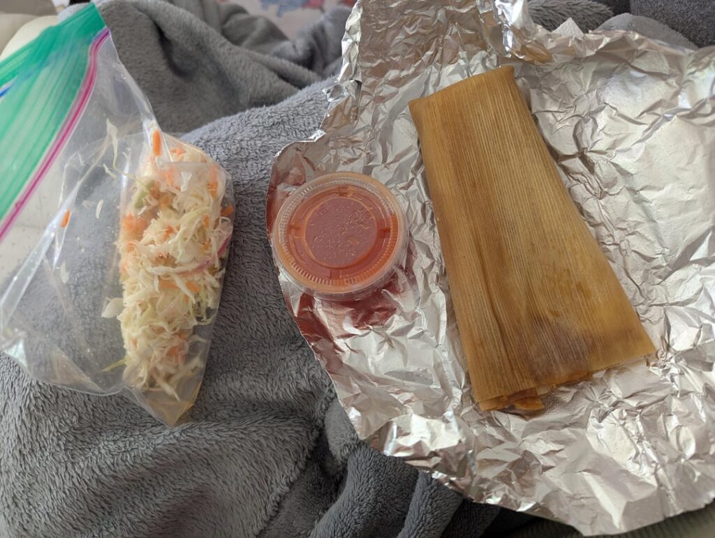 Jalapeno and Cheese Tamale from a truck 😍