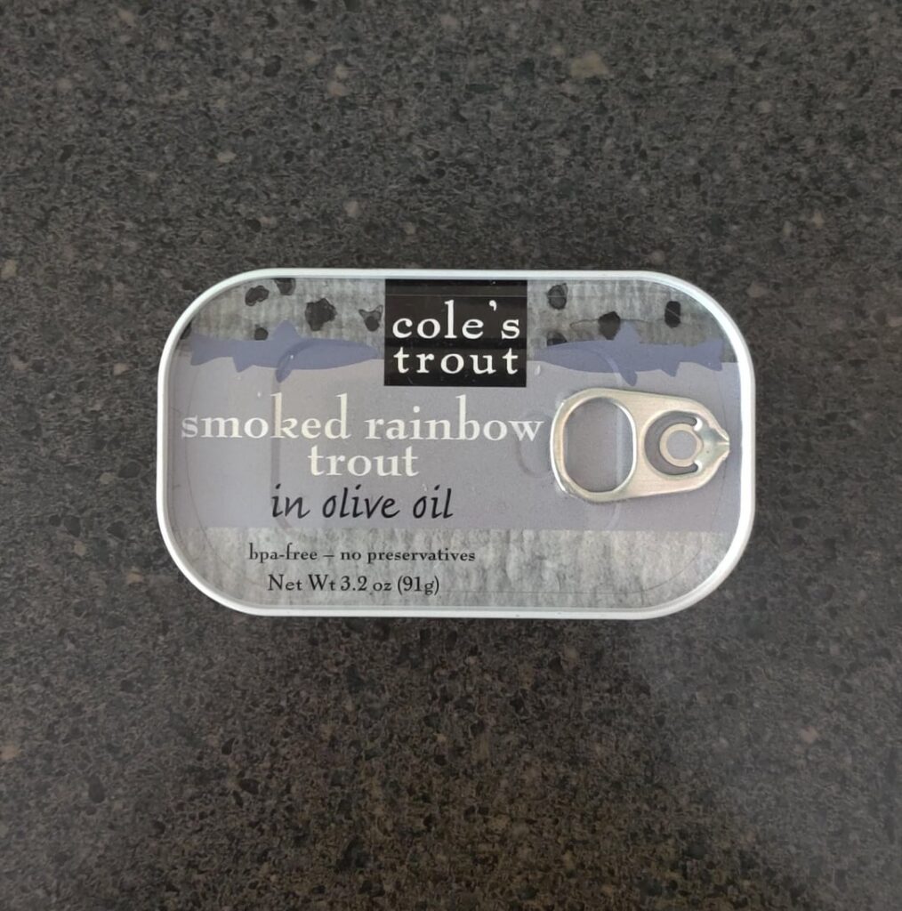 Cole's Smoked Rainbow Trout in Olive Oil