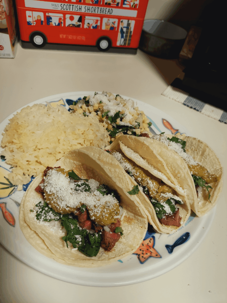 Wanted to go get tacos, but decided to make them instead