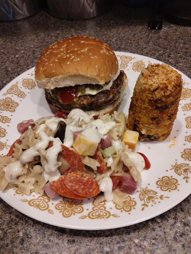 Bacon cheddar burger...