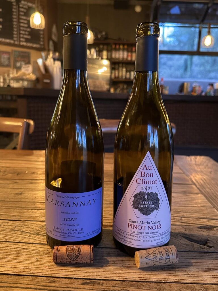 ABC and Pataille Pinot noir side by side