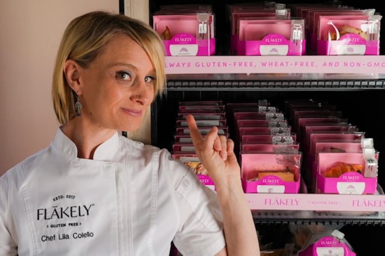 Italian Market gets a pastry ATM from Flakely, one of Philadelphia’s best gluten-free bakeries Flakely owner Lila Colello in front of her new pastry ATM, accessible seven days a week at Salt & Vinegar in the Italian Market.