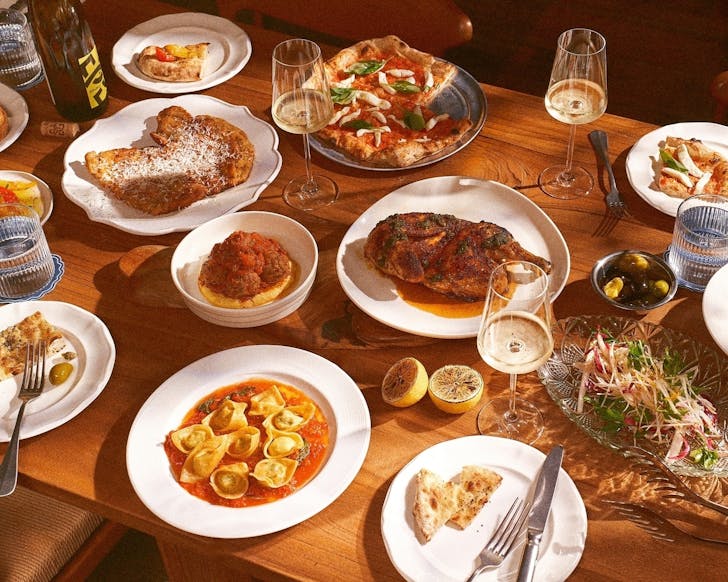 A meal at Casa Cicheti