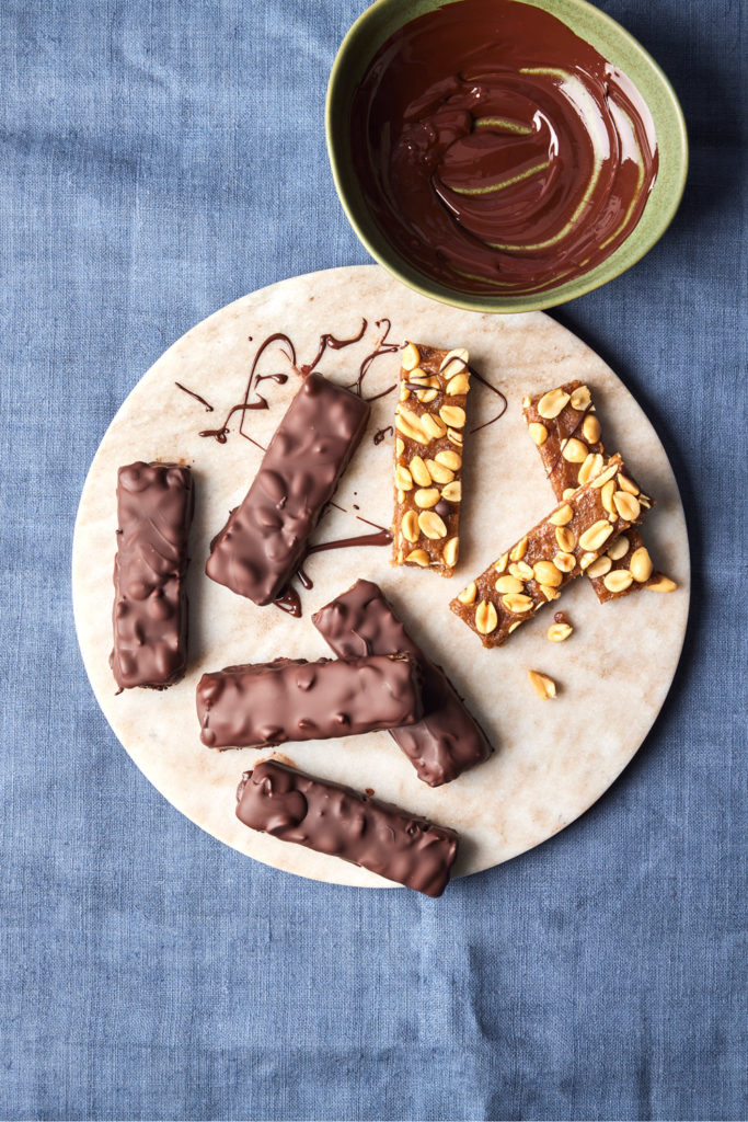 Rhiannon Lambert's chocolate, peanut and date bars