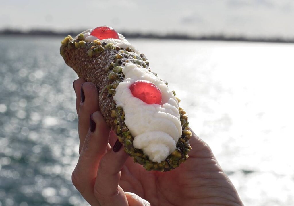 A cannoli that will be found at SicilyFEST in London in May 2025