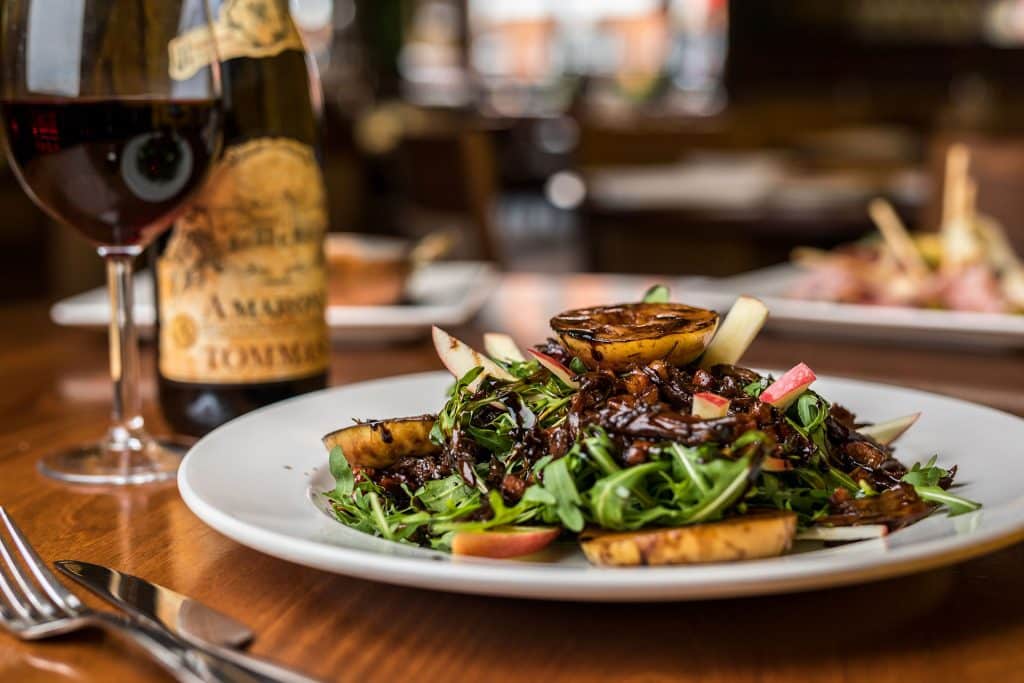 Salad at Italian restaurant in Birmingham, Cucina Rustica