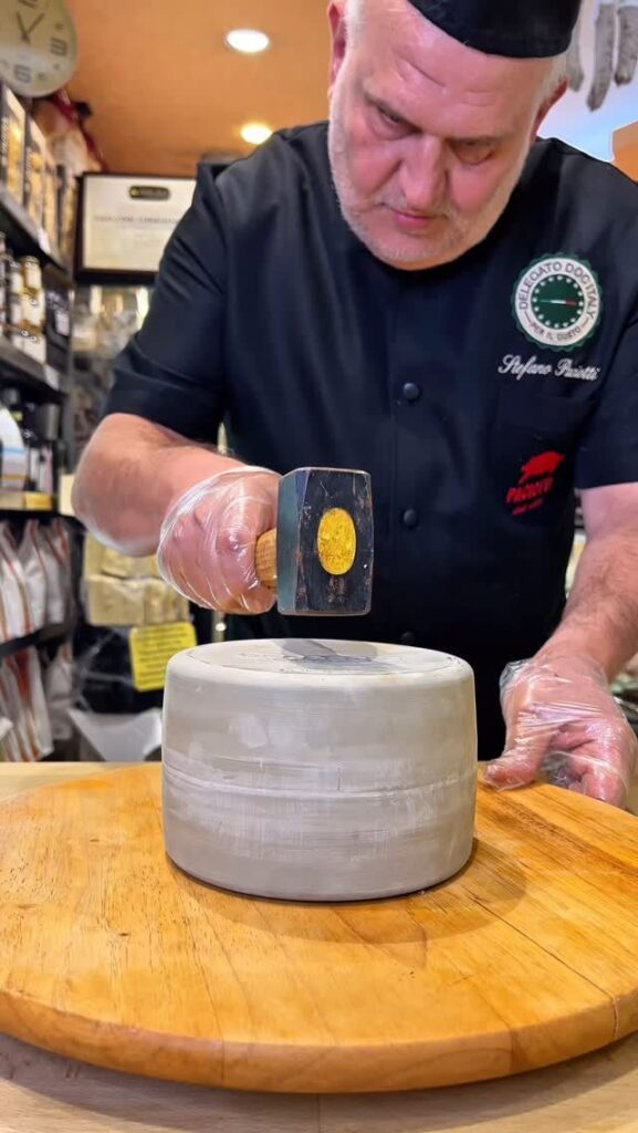 Is this wheel cased in clay or stone? Is this to preserve it as it ages?