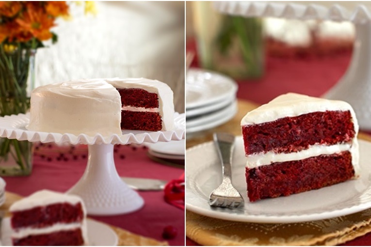 Dairy-Free Christmas Dessert Recipes - Vegan Cranberry Red Velvet Cake Recipe