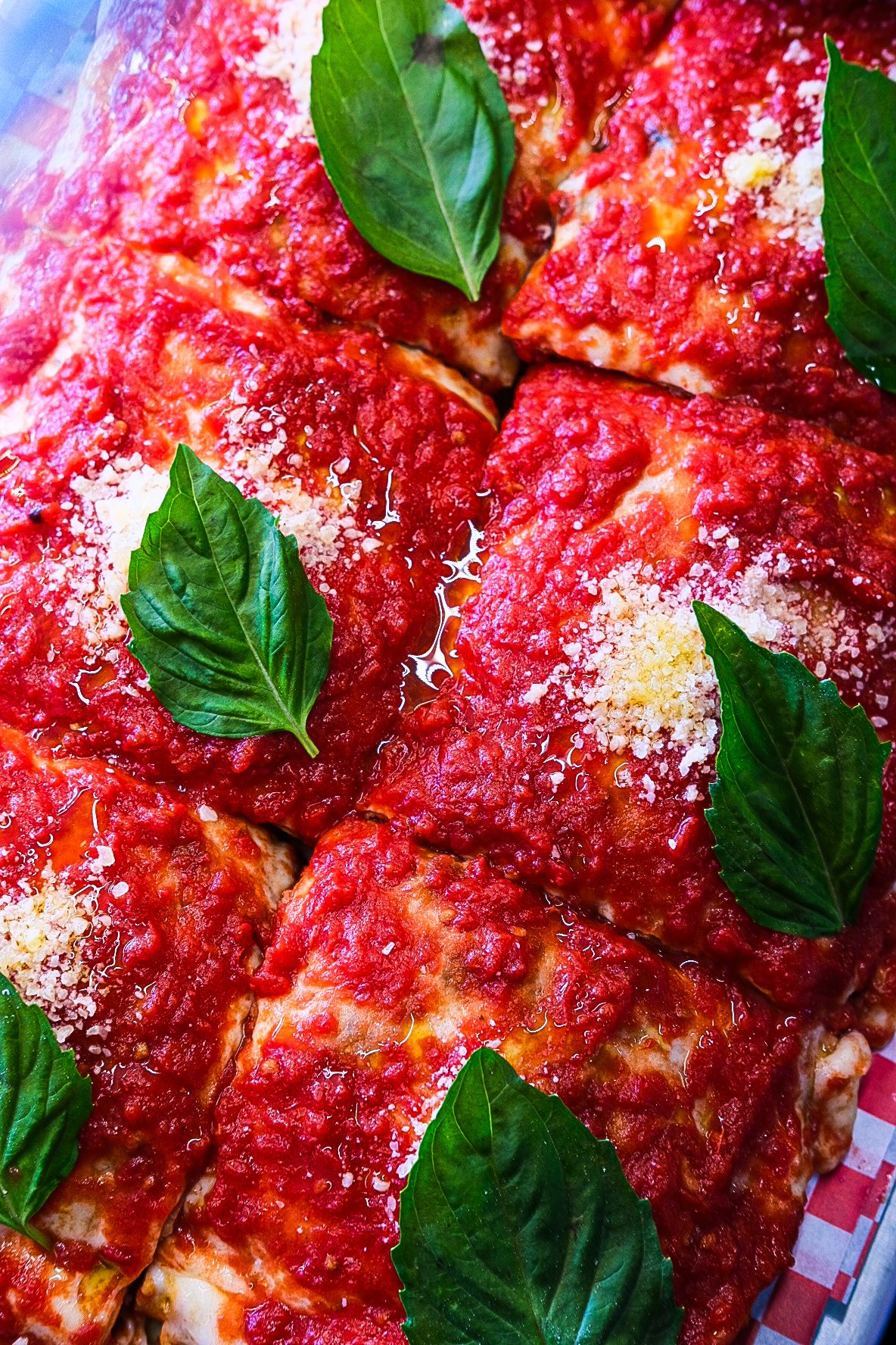 Deep-dish pizza