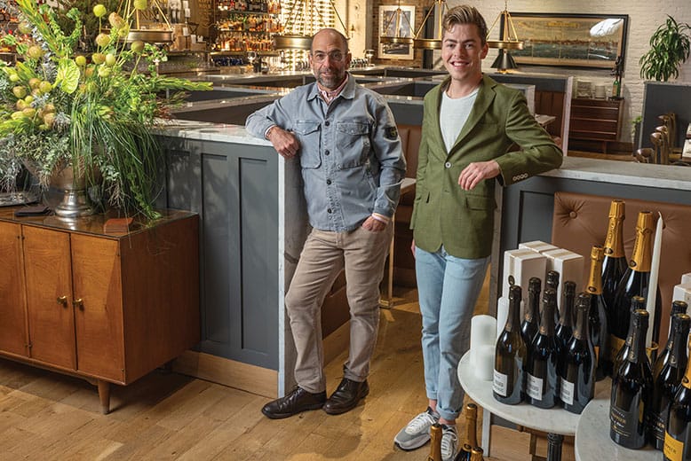 Owner Victor Rallo and his son, Jake, managing partner, at River Pointe Inn in Rumson