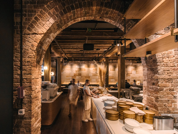 the Italian restaurant interior at Grana, Sydney
