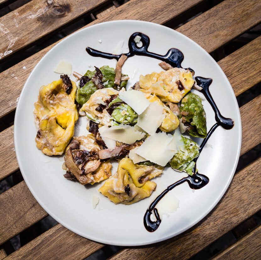 Pasta is traditionally drizzled with balsamic vinegar in Italy.