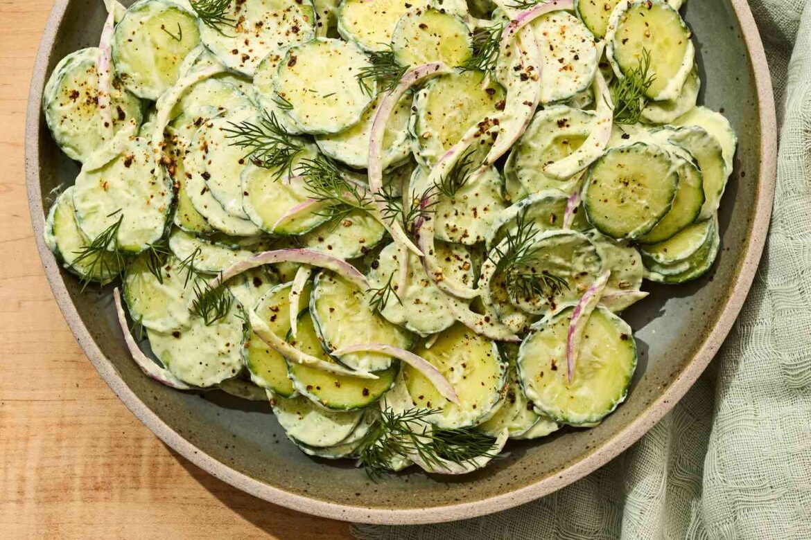 High-Protein Creamy Cucumber Salad