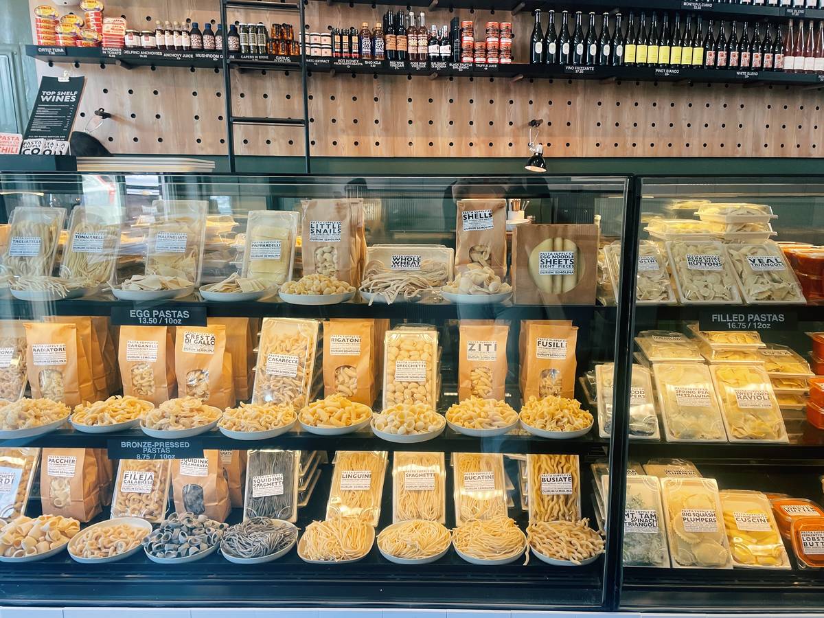 counter at pasta supply co