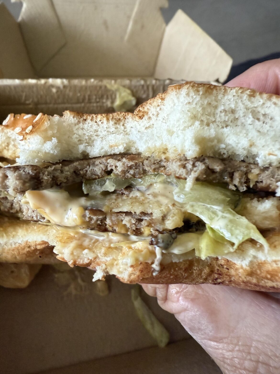 Haven’t had a big mac in years, can’t believe this is how thin the patties are.