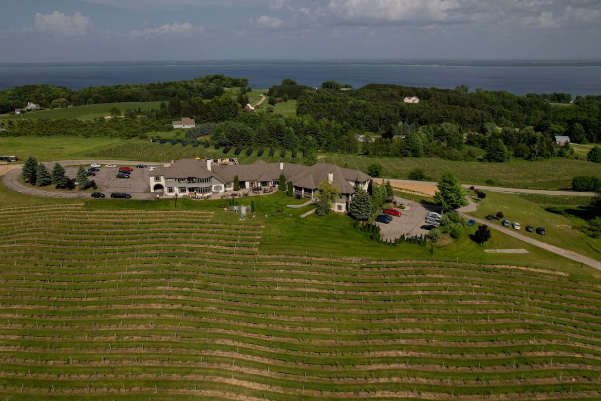 Guests at this French Chateau-style B&B can roam the winery, vineyards after hours