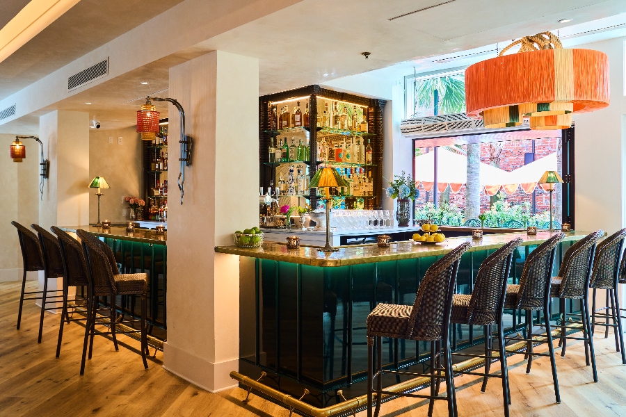 The 180-seat restaurant, designed by Eldredge’s brother Tyler, will feature banquettes with marble tables, wall sconces from Torino, a glass room and a veranda. (Photo/Peter Frank Edwards)