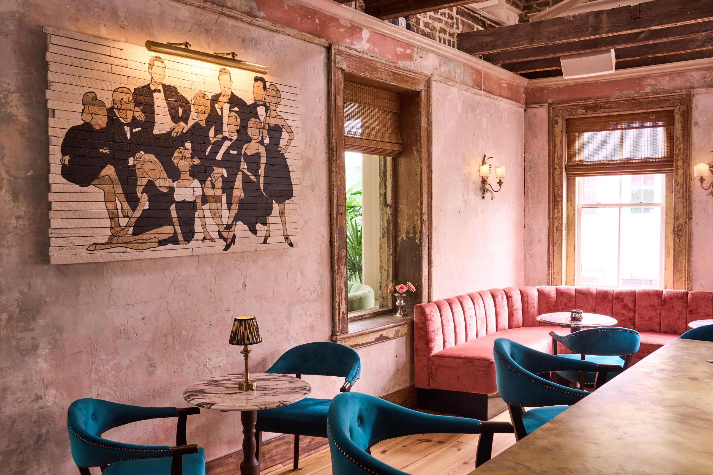 The lounge is meant for revelers.