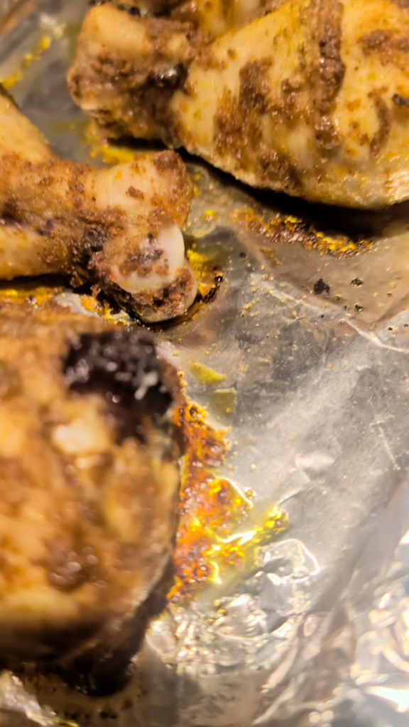 What is this stuff coming out of my chicken drumsticks?