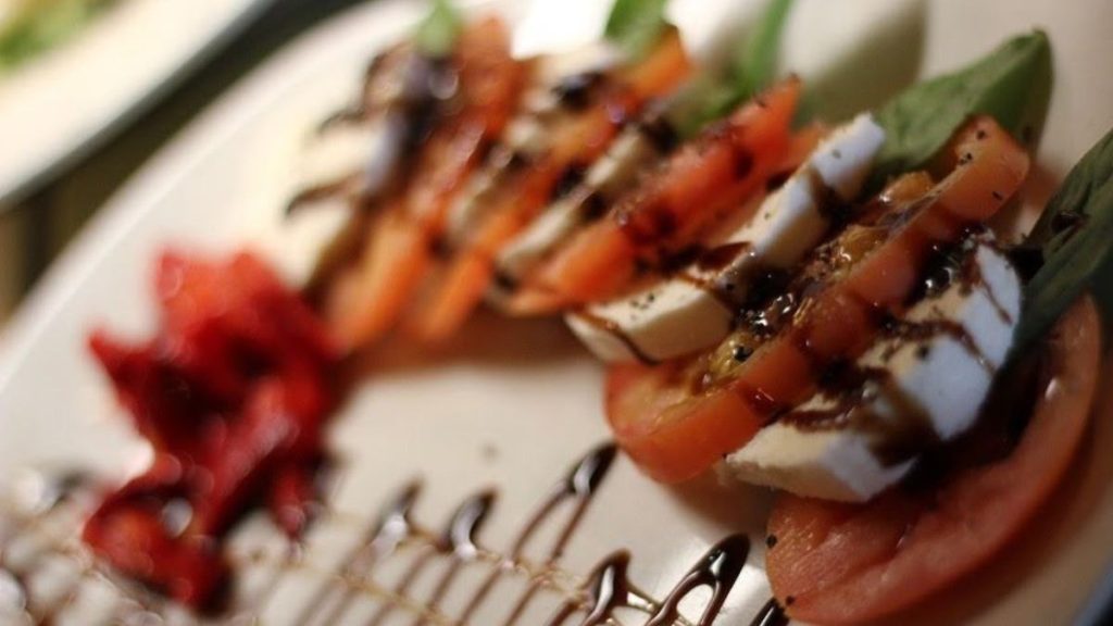 Some prominent dishes are Pepperoni Pizza, Pasta Fagioli, and Shrimp Cocktail.