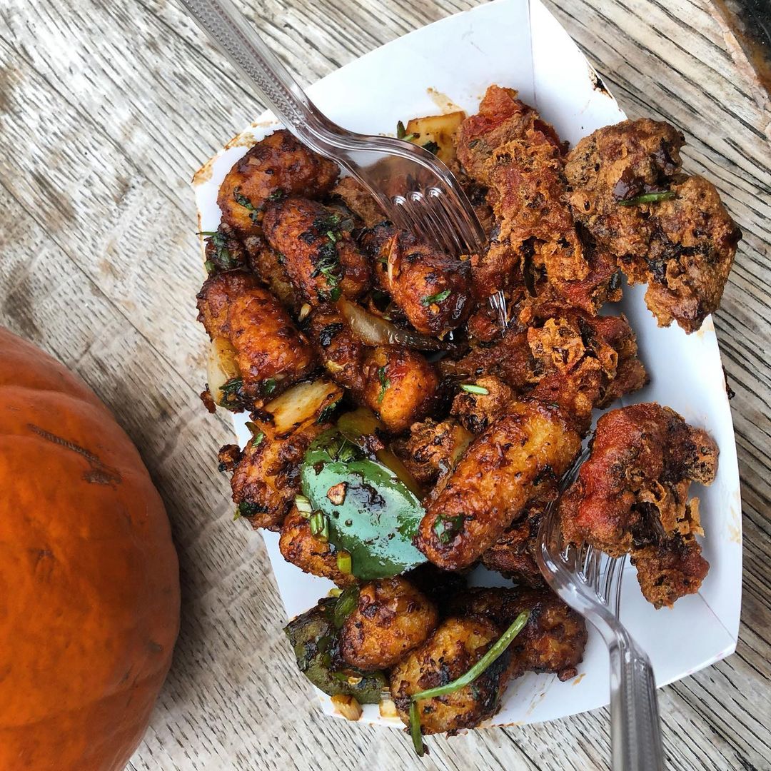 Vegan dish from Midnight Temple