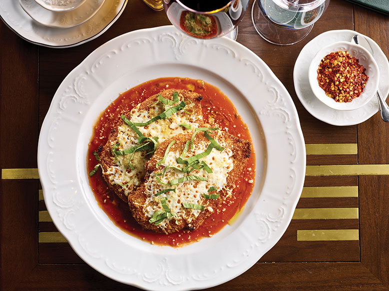 Lasagna at Angeline in Atlantic City.