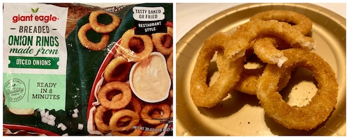 Giant Eagle - Breaded onion rings made from diced onions
