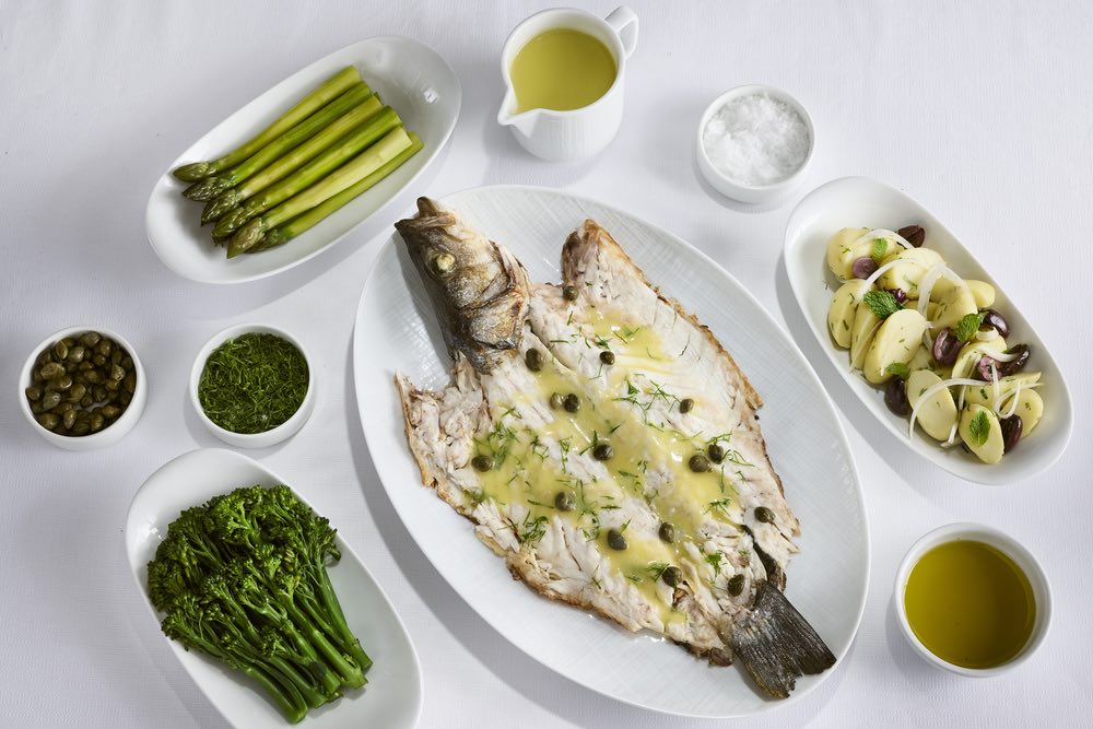 fish dish at Estiatorio Milos