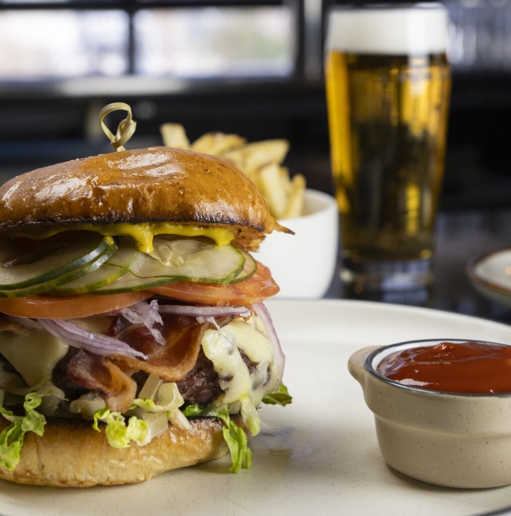 A burger and beer at Cardinal in Atlantic City