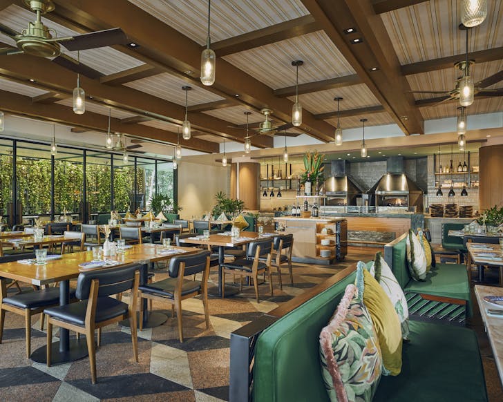 Indoor dining at Publico