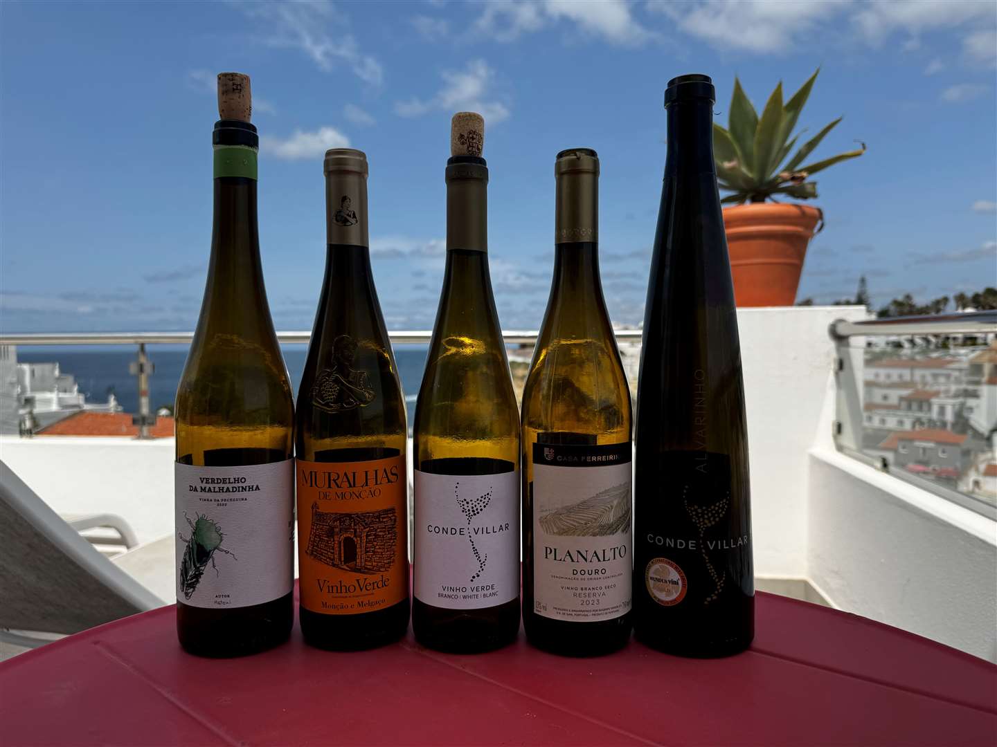 Some of the Portuguese wines Jake has been enjoying in his holiday