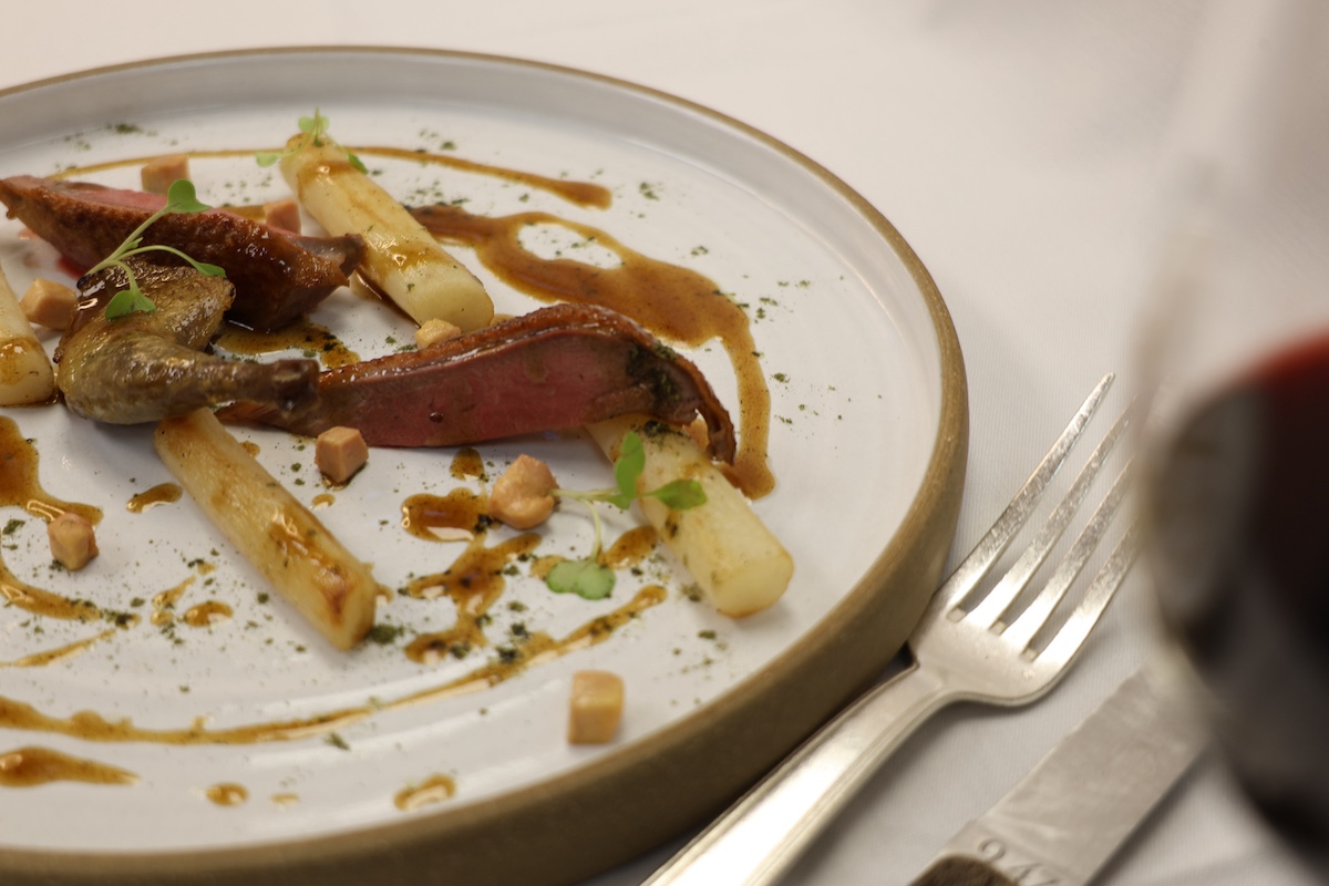 Roasted squab at Benoit New York