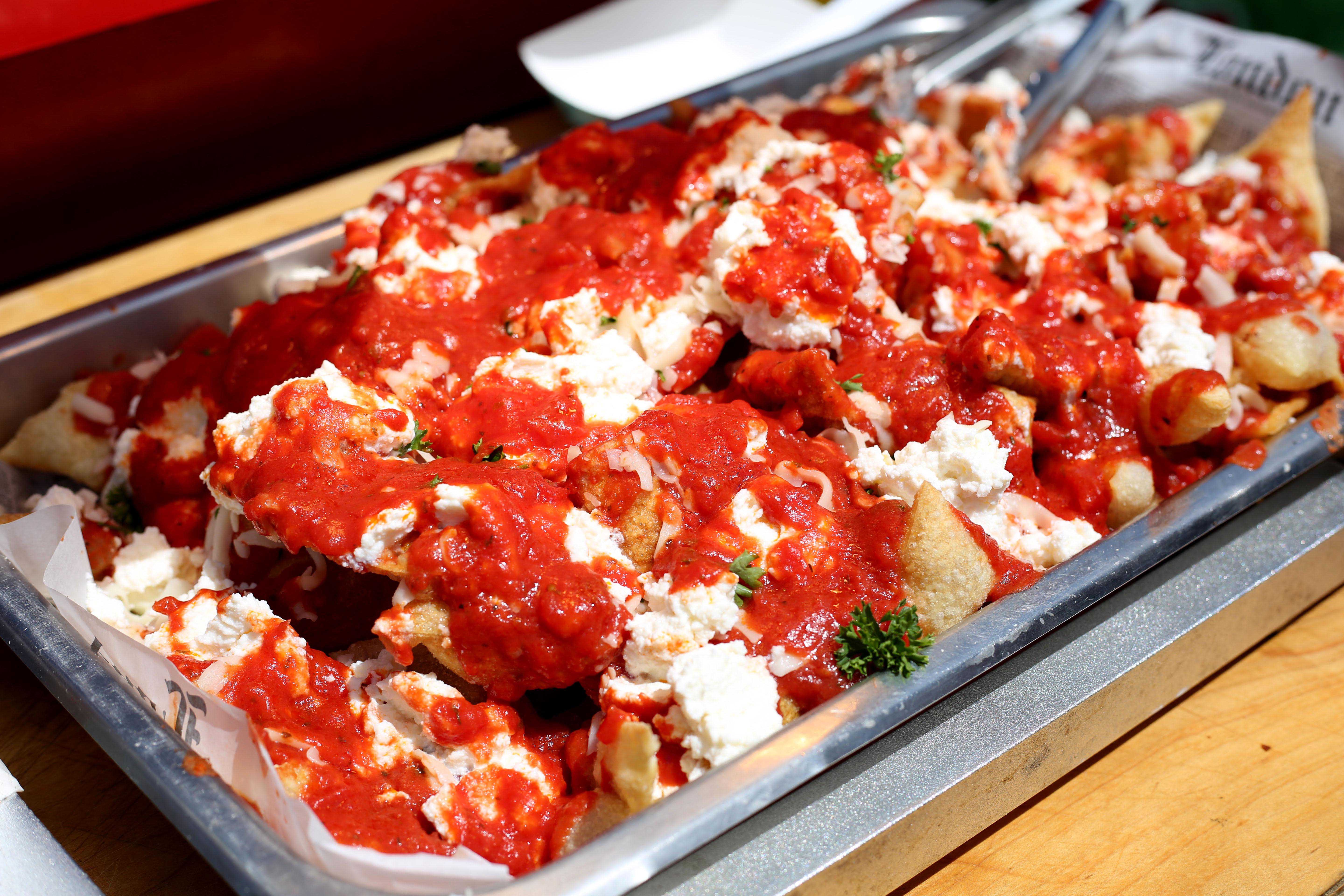 Pignotti's Pasta's Lasagna Nachos.