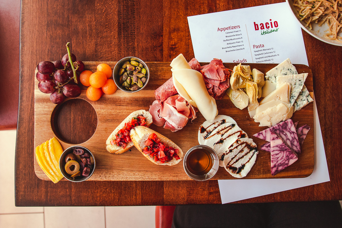 Antipasto Plate at Bacio Italiano (Credit: Jackie Tran)