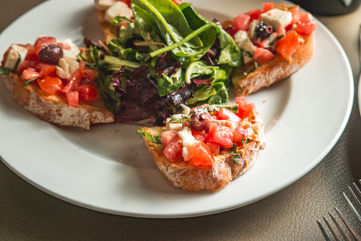 Bruschetta Caprese at Caffe Torino in the Foothills (Credit: Jackie Tran)