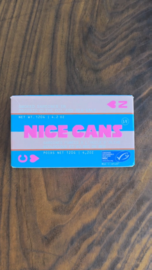 Smoked sardines and hot sauce, classic combo